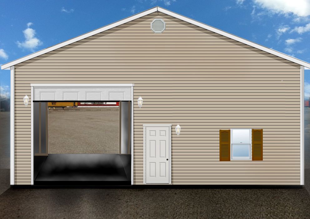 Large 36 x 40 garage package with 14' walls