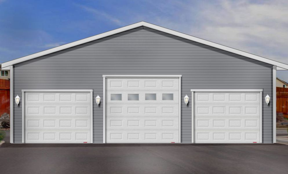 our garage package 36 x 32 with 10' walls deluxe