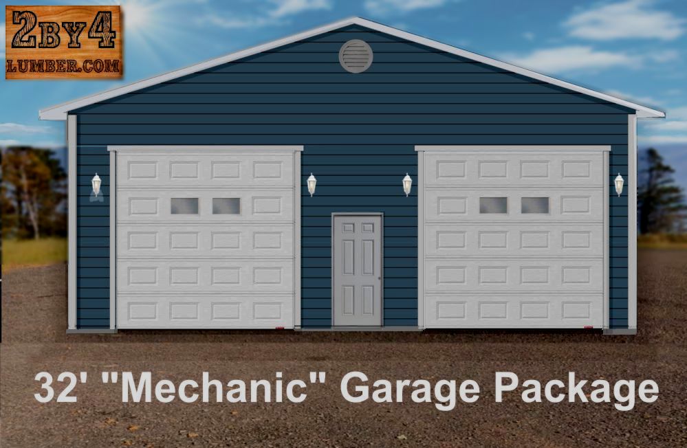 Garage en bois Kit, 54m², 70mm, WS 714